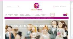 Desktop Screenshot of discount-mariage.fr